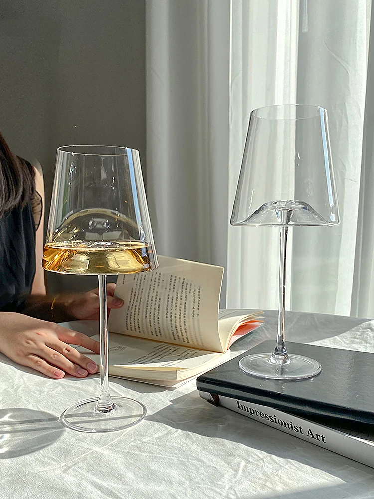 600ml große Kapazität kleiner Hügel Becher Kristallglas Rotwein glas Tasse Trauben wein Champagner Glas Haushalt Potbelly Glas Tasse Image