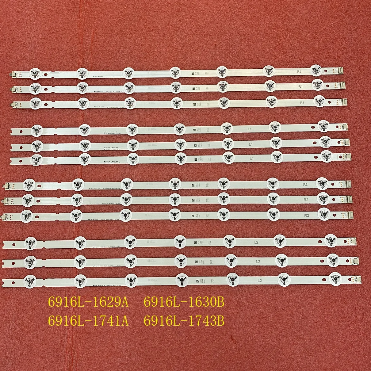 12 teile/satz LED streifen für TV 55LB674V 55LB673V 55LB675V 55LB676V 55LB671V 55LB7200 55LB7000V 55GB7800 55LB679V 55LB690V 55LB720V Image