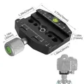 Morsetto per fotocamera da 50 mm 70 mm 90 mm 110 mm Morsetto a sgancio rapido Adattatore per montaggio su testa a sfera per treppiede compatibile con la piastra Arca Swiss