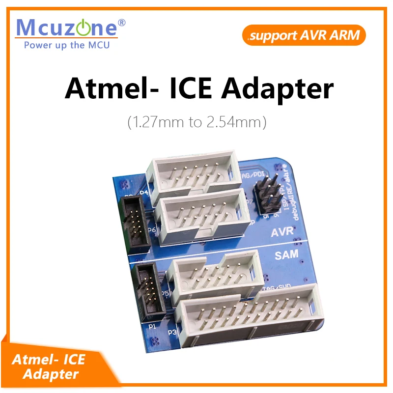 Mcuzone Atmel-ICE Adapter Board 1,27 ZU 2,54 AVR (ISP JTAG PDI TPI) SAM(JTAG SWD) ATATMEL-ICE-ADPT Adapter Kit Kostenloser Versand Image