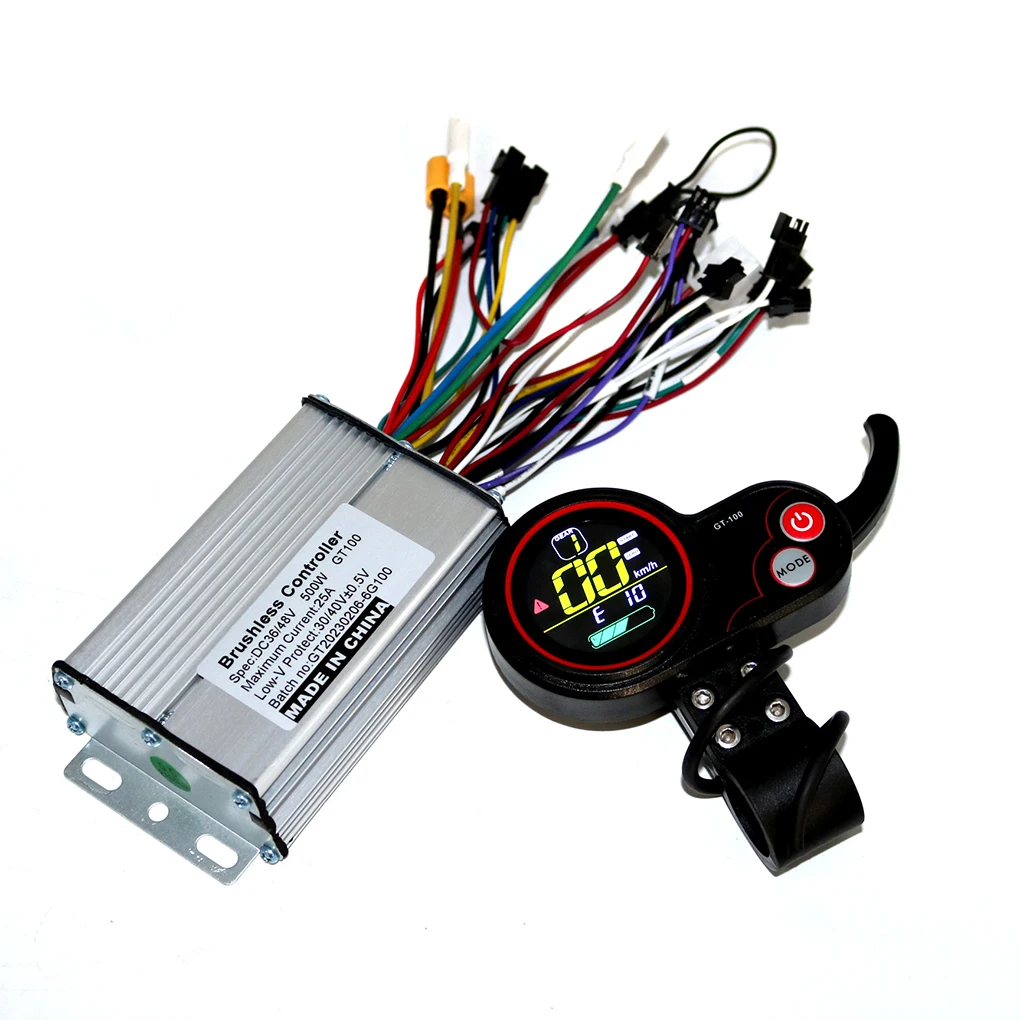 Sechs Mosfet 36V/48V/52V/60V 500W 25A BLDC Elektro-Ccooter-Controller und GT-100 LCD-Display, ein Set für Elektroroller Image