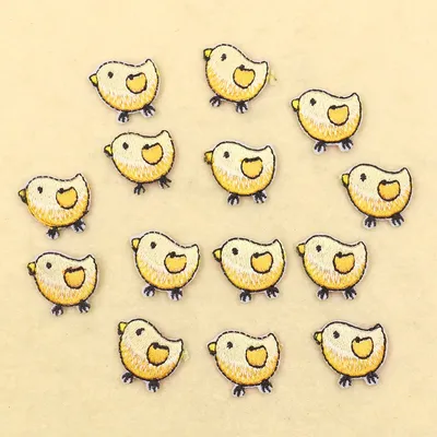 10pc niedlichen Baby Küken Stickerei Applikation Eisen auf Patch Ente Aufkleber DIY Kinder Tier Image