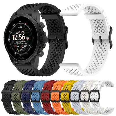 22mm Uhr Sport Silikon Armband Für Fossil GEN 6 44mm GEN 5 5e LTE 45mm Smartwatch HR Band Sport Armband Ersatz Armband