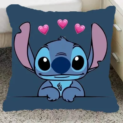 Disney Stich Gedruckt Kissen Kawaii Cartoon Anime Weiche Kissen Sofa Stuhl Auto Bett Dekorative Image
