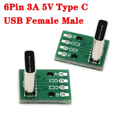 Typ-C-Leiterplatte mit Kabel, Konverter-Adapter, USB auf DIP-Buchse, Breakout-Board, Ladekabel, Image