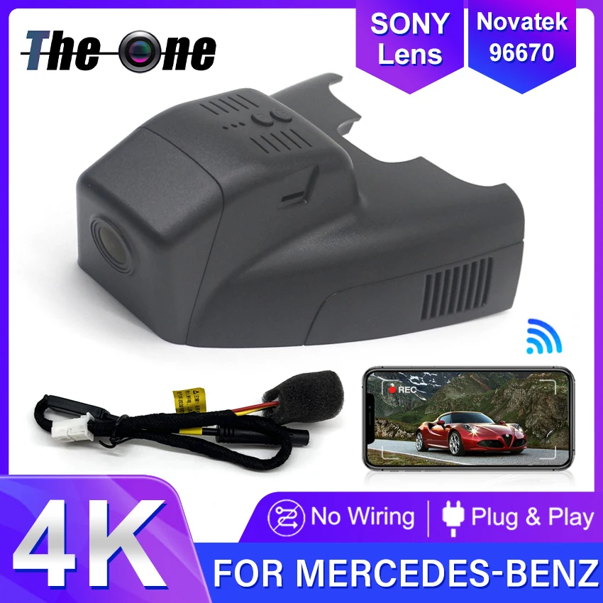 Auto-DVR-Videorekorder Frontkamera Dashcam 4K für Mercedes-Benz B-Klasse (W246) B180 B200 2011-2018, Dashcam für MB B 180 200 Image