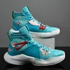 Original männer Basketball Schuh Top Qualität Blau Basketball Turnschuhe Mann Komfort Atmungsaktive High Top Training Boot korb homme
