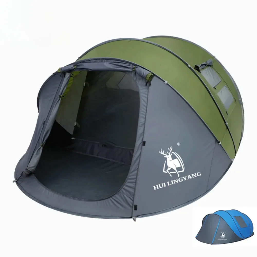 Pop-up-Wurfzelt automatische wasserdichte Camping Zelt Zubehör Nature hike Falten ultraleichte Tentes Geländewagen hinten 4 Jahreszeiten Schutz Image
