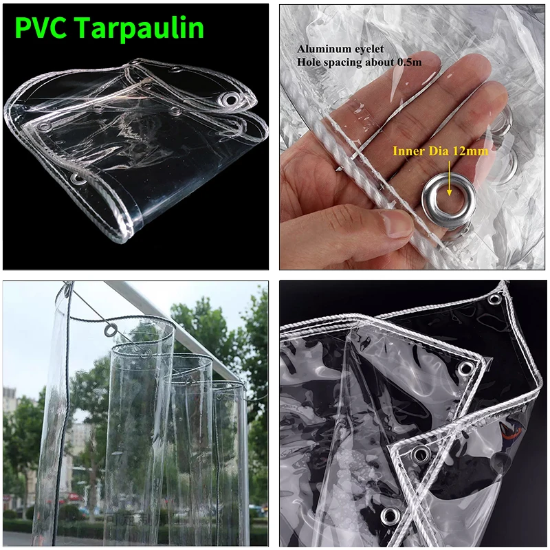 0,35mm Transparent PVC Regendicht Tuch Garten Bonsai Anlage Halten Warme Plane Balkon Windows Markise Pet Haus Wasserdichte Abdeckung