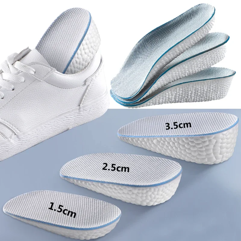 Fuß gewölbe erhöhen Höhe Einlegesohlen leichte weiche elastische Lift für Männer Frauen Schuhe Pads 1,5 cm 2,5 cm 3,5 cm erhöhen Lift