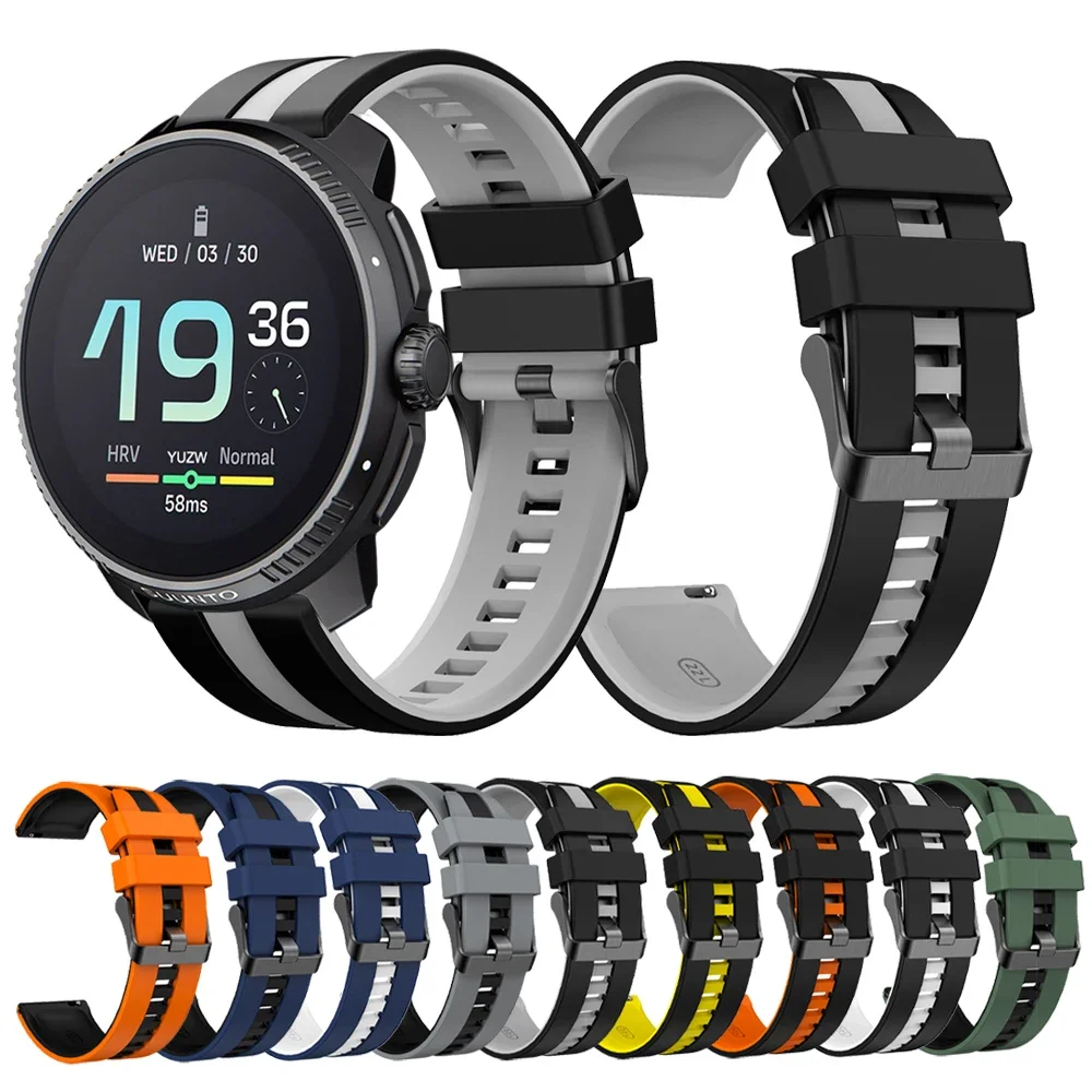 Sport Silikon armband für Suunto Peak Pro DC Armbanduhr Armband für Suunto Race s/Vertical/Ocean Band 20mm 22mm Armband Image