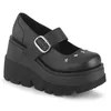 Große Größe 43 Mary Jane Schuhe 2022, Frühling, neuer Keilabsatz, dicker Boden, JK College Wind Star Rivet, einzelne Schuhe für Damen