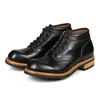 Goodyear-Welted handgemachte japanische Vintage Herren Stiefeletten echte Kuh Leder Schuhe Herbst britische Outdoor Wüste Motorradstiefel