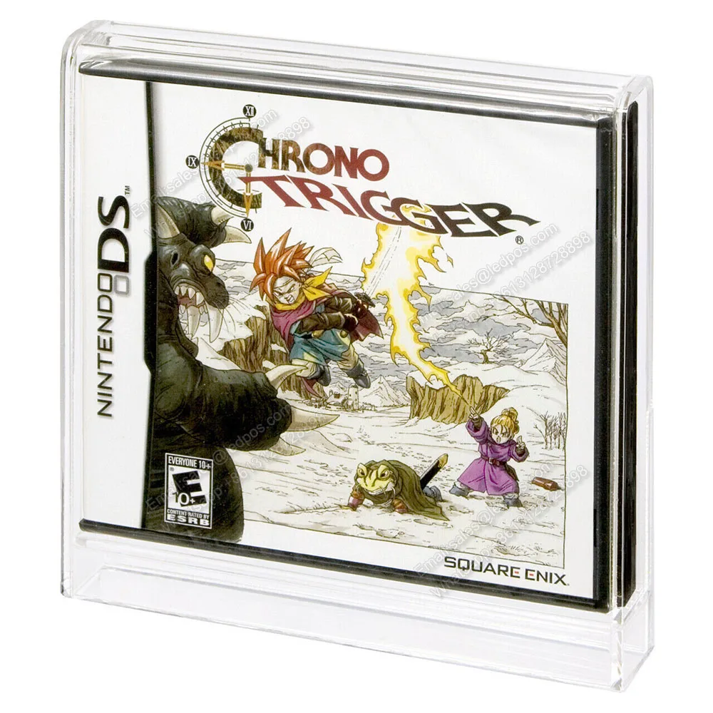 Klare Plexiglas DS Videospiel-Box-Vitrine, transparenter Halter, Acryl, Spielesammler, Aufbewahrungsbox, Schutz für NintendoDS