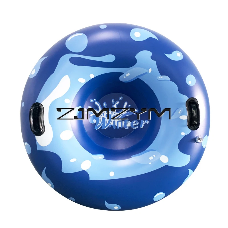 Aufblasbare Ski Kreis Ski Reifen Schnee Spray Snowboard Schlitten Aufblasbare Schnee Tubes Winter Schlitten Schnee Schlitten Mit Griffen Image