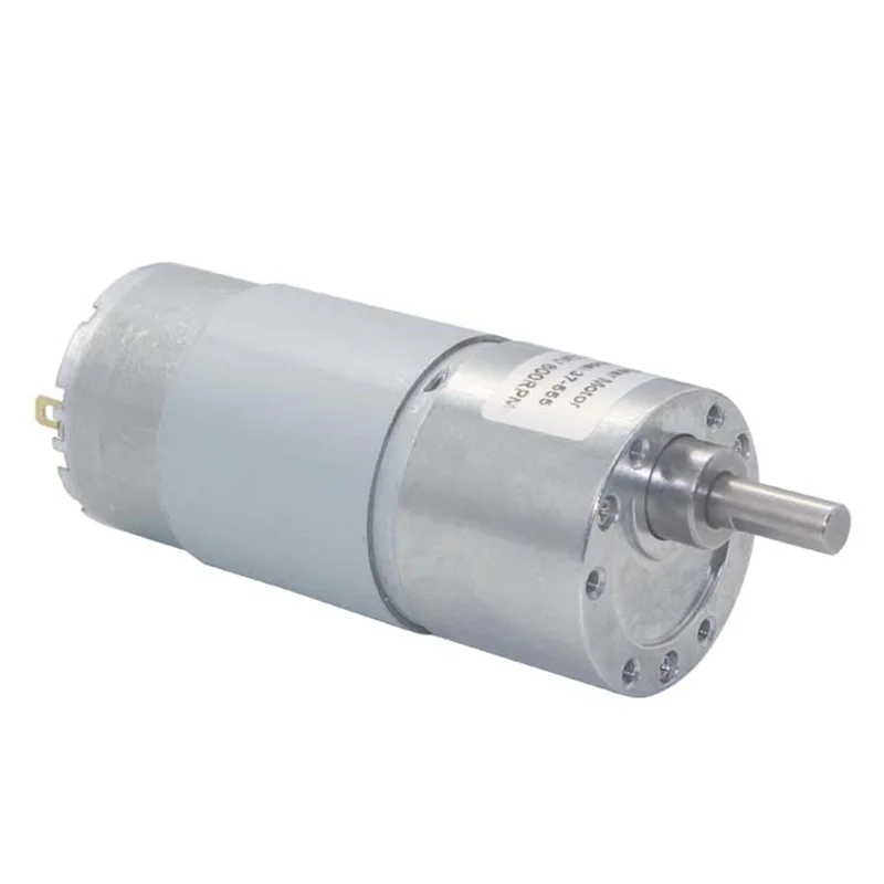 JGB37 555 DC Motor 12V 24V Hohe Drehmoment Elektrischen Getriebe Motor 10-800RPM Niedriger Geschwindigkeit Hohe drehmoment Vorwärts Rückwärts Motor Bürsten Motor Image