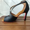 Evkoo dance Frauen Ballsaal Latin Tanz schuhe schwarz Leder Salsa Sozial schuhe DIY Wildleder