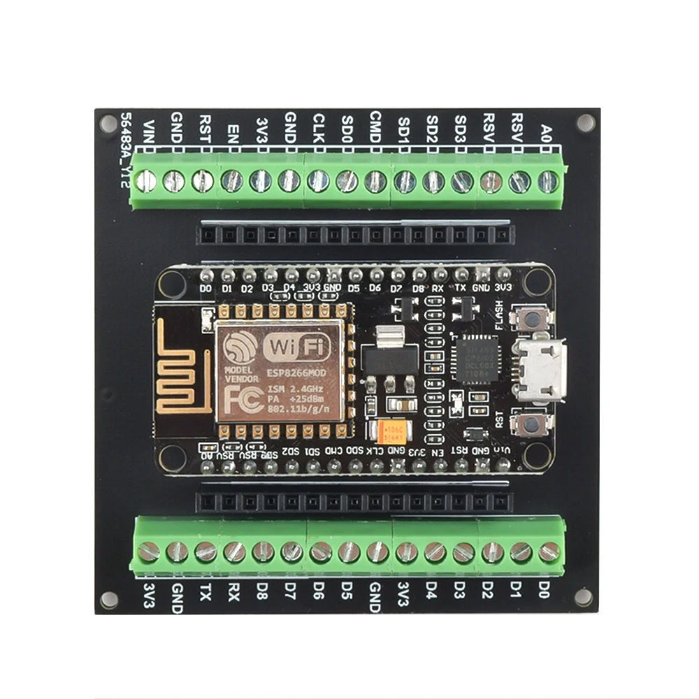 ESP8266 expansion board NODEMCU V2 GPIO expansion board ESP-12 ESP-12E CP2102 ESP8266 NodeMcu v2 WIFI IoT entwicklung bord Image