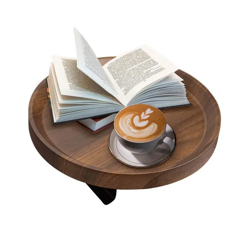 Couch Arm Tisch Tablett Runde Sofa Arm Clip Tisch Tragbare Trinken Snack Fernbedienung Halter Für Sofa Esstisch Studie Hause