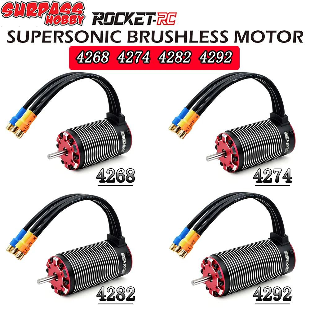 Übertreffen Hobby Rakete-RC Überschall wasserdicht bürstenlosen Motor 4268 4274 4282 4292 für 1/8 1/7 RC Auto Traxxas Wltoys HSP Motor