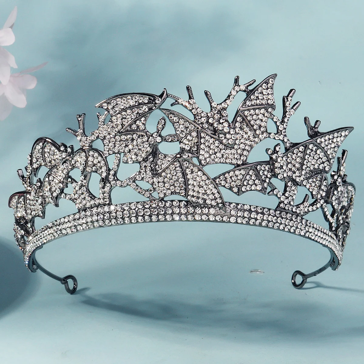 Mode Fledermaus Strass Krone einzigartige Braut Hochzeit Kopf bedeckungen Party Schmuck Zubehör Brautjungfer Geschenk Tiara Haar Ornament Image