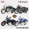 Maisto 1:18 Neuer Stil Harley-Davidson 2009 FXDFSE1966 FLH Electra Glide Alloy Motorradmodell Spielzeugauto-Kollektion