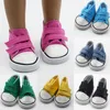 American Doll Schuhe 7cm Canvas Schuhe passen für 18 Zoll Mädchen Puppen Mini Mode Schuhe für 43cm Baby Neugeborene & Og Mädchen Puppe