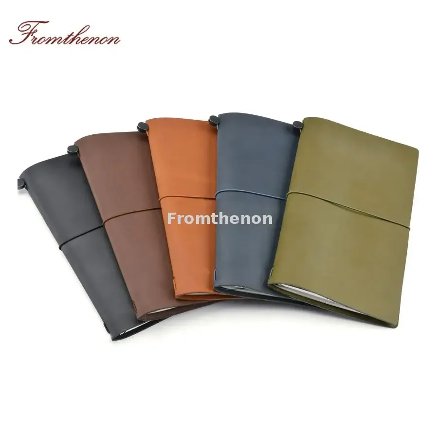 Reise-Notizbuch aus echtem Leder, Reisepass, persönliches Tagebuch, Vintage-Tagebuch, Notizbücher und Tagebücher, Retro-Briefpapier, Geschäftsgeschenk Image