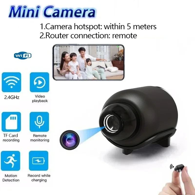 Volle 1080p hd x5 mini wifi intelligente kamera baby phone home sicherheit weitwinkel unterstützung speicher karte usb sicherheits kamera Image