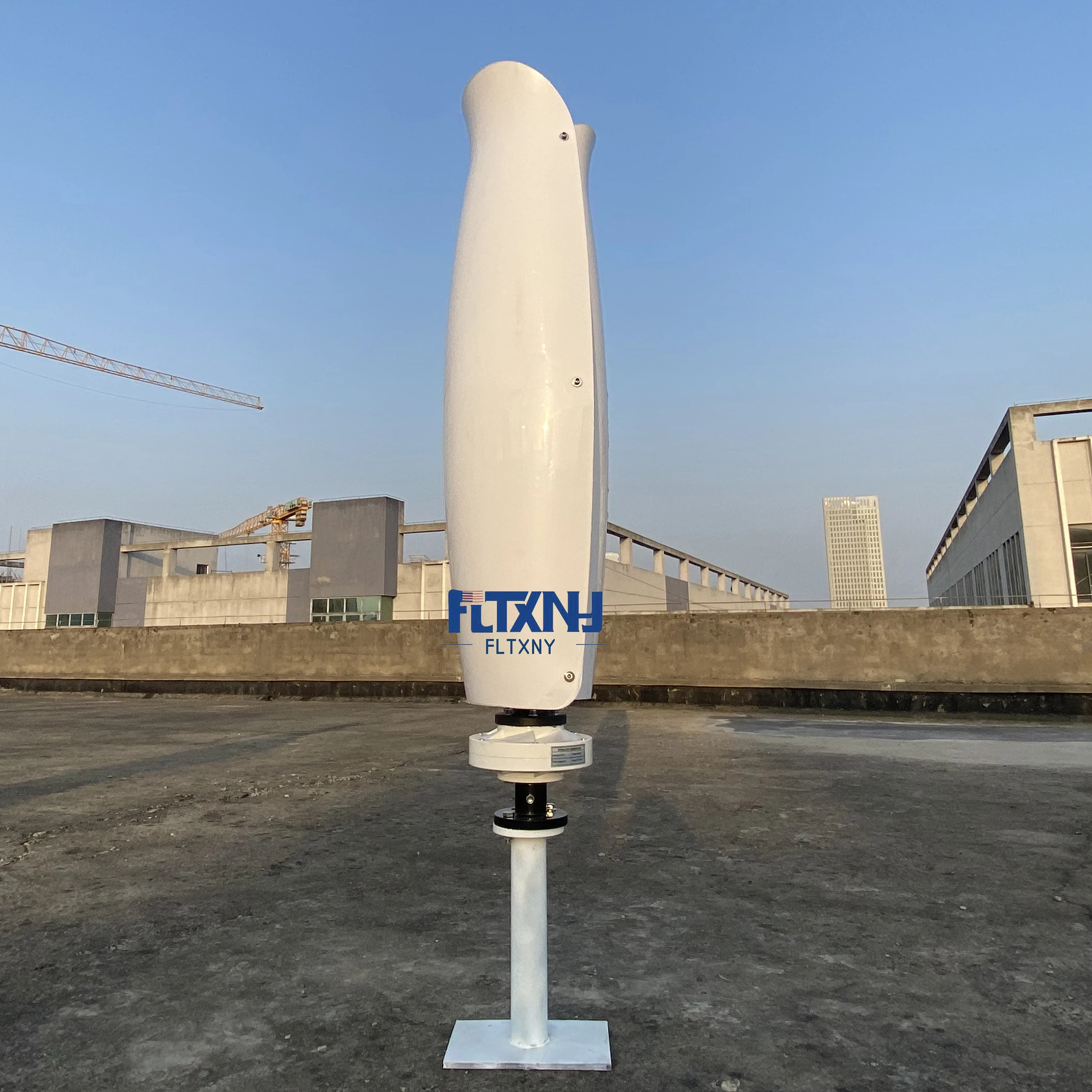 4000 W 12 V 24 V 48 V Blumenform Windkraftanlage 3 Phasen geräuscharm vertikaler Windkraftgenerator Windmühle für Zuhause Bauernhof Boot Image