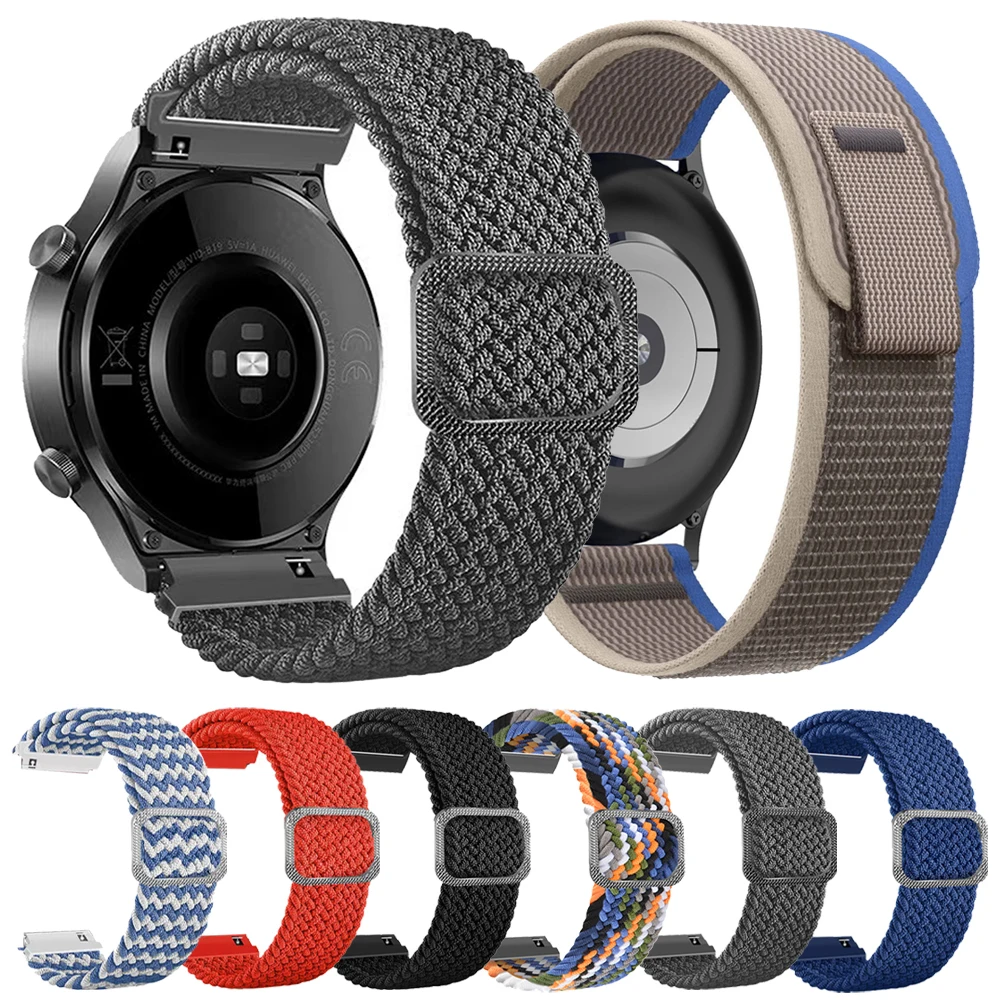20mm 22mm Nylonband für TicWatch Pro 3 Ultra Band GPS/LTE für Ticwatch GTX S2 E2 E3 GTH 2/GTW Sportuhr Armband Armband Image