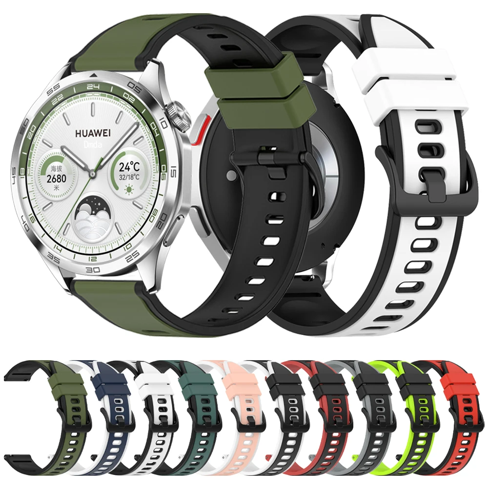 20 22mm silikon armband für huawei armband gt 4 gt3 42 46mm banduhr 4 pro für honor gs pro armband weiches armband armband Image