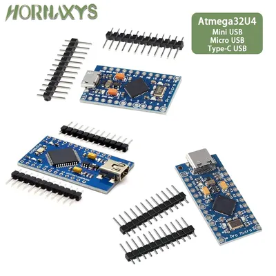 Neues pro micro für arduino atmega32u4 5v/16mhz modul mit 2 reihen pin header für leonardo auf Image