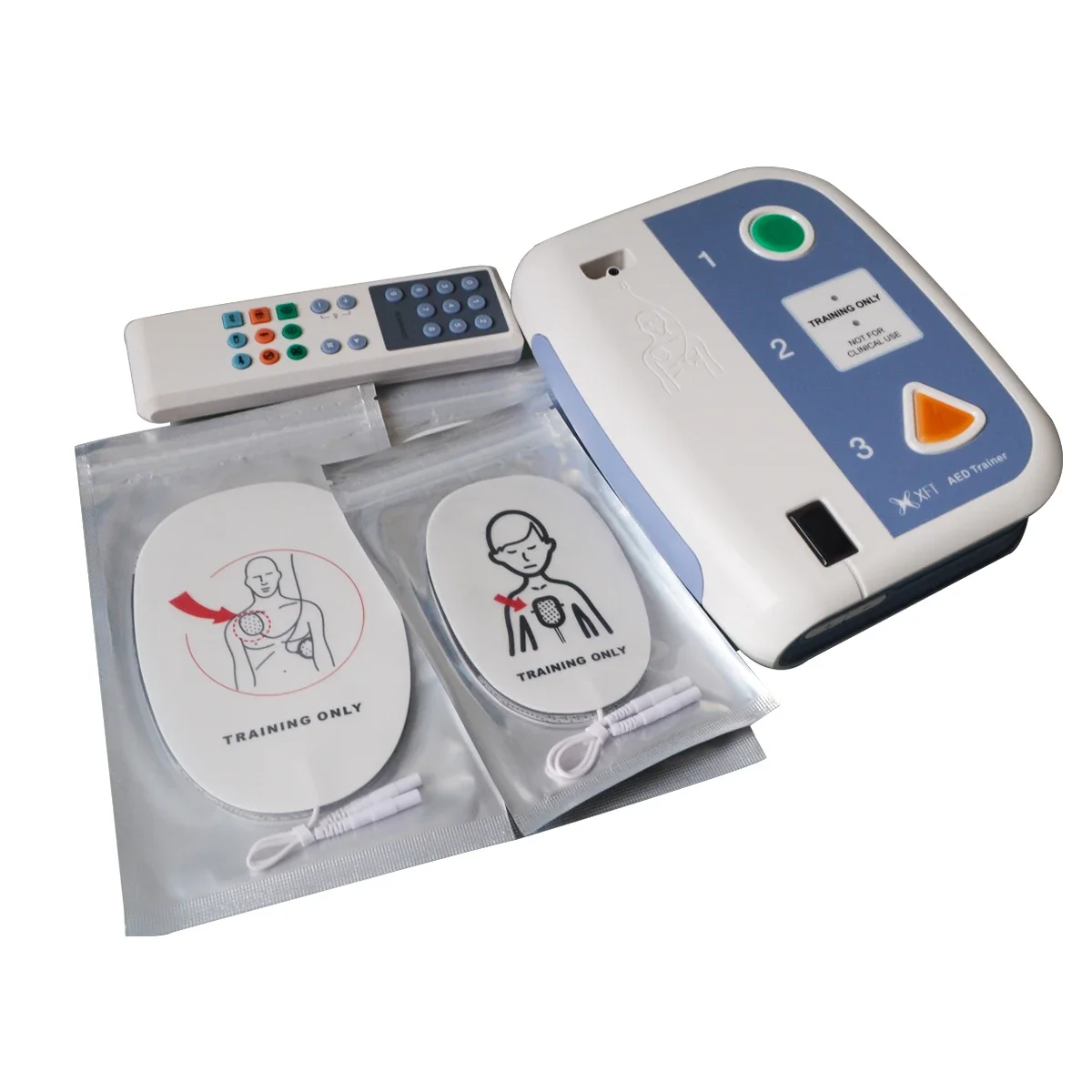 AED Trainer 120C+XFT Erste-Hilfe-Gerät, automatisierter externer Defibrillator, Unterricht, CPR-Training, Notfallrettung, zweisprachige Lehre Image
