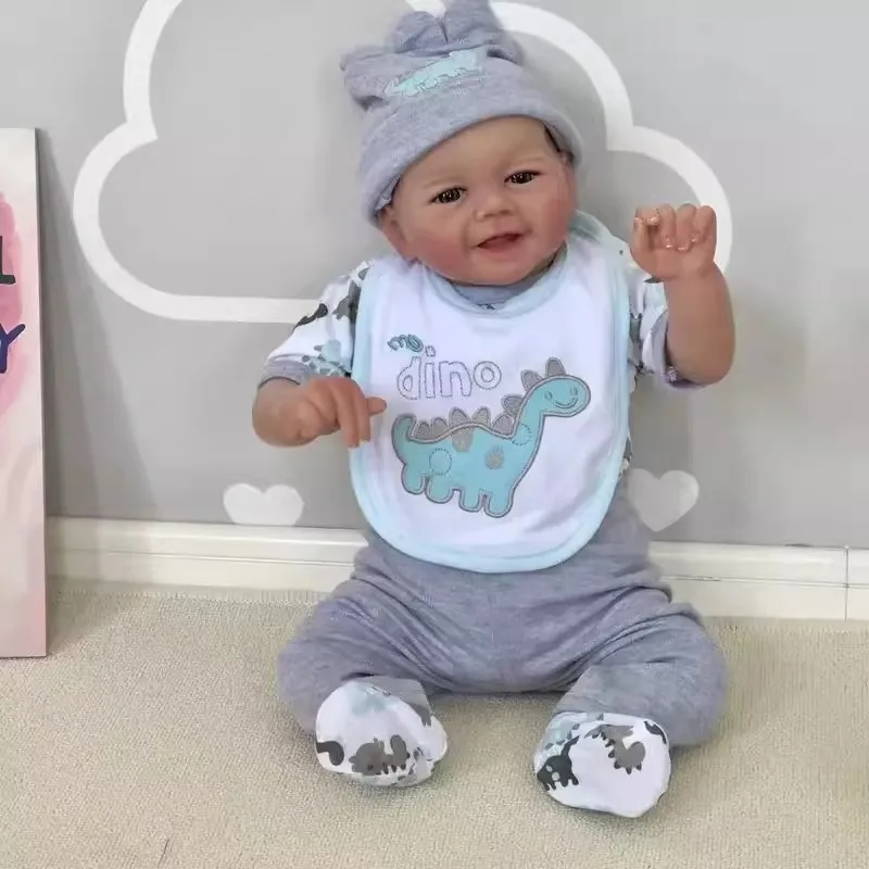 Kuschelige Fertige Reborn-Babypuppen Realistische Lebensechte Entzückende Neugeborene Jungen Mädchen Bestes Weihnachtsgeschenk Kinder Sammlerstück Spielzeug Image