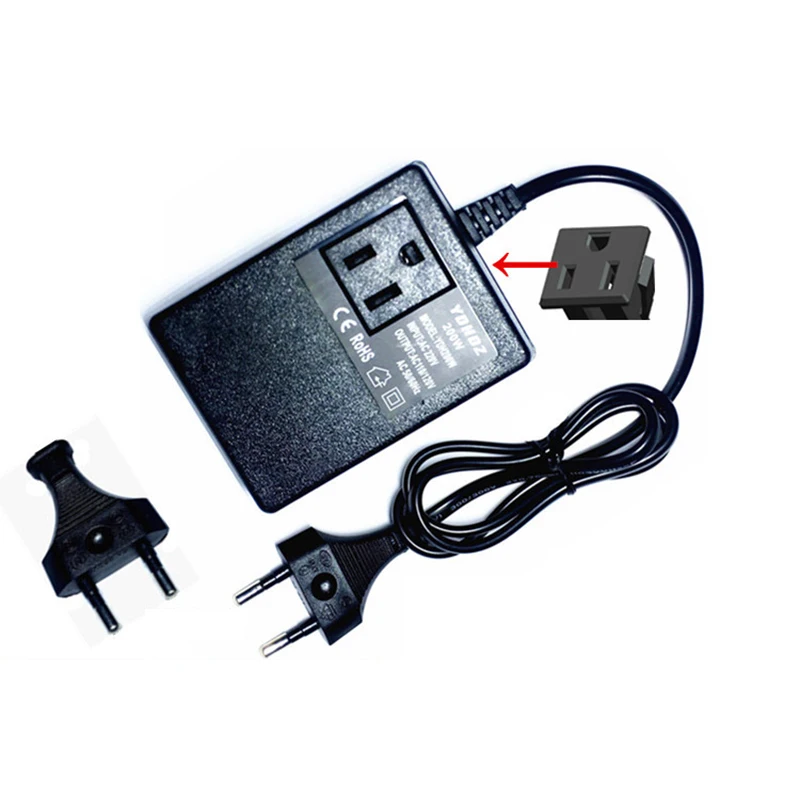 200W Spannung Konverter 220V Zu 110V Transformator Step Down Transformator Spannung Konverter Travel Adapter EU Stecker Inverter Image