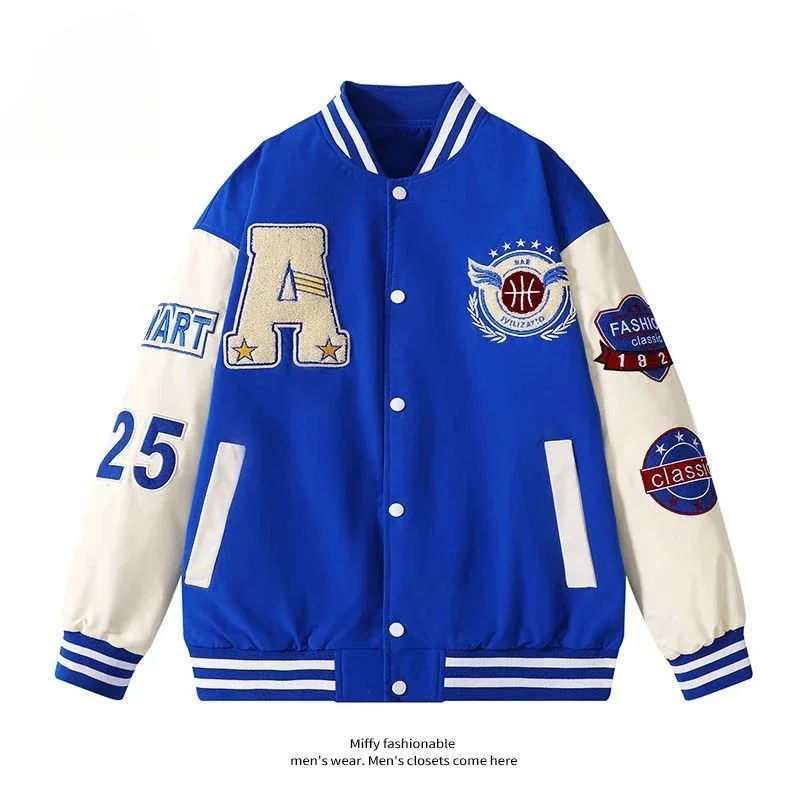 Los Angeles, Kalifornien USA City Retro Brief Herren Kleidung Lose Mode Baseball Uniform Outdoor Biker Reise Mantel Herren Jacke Image
