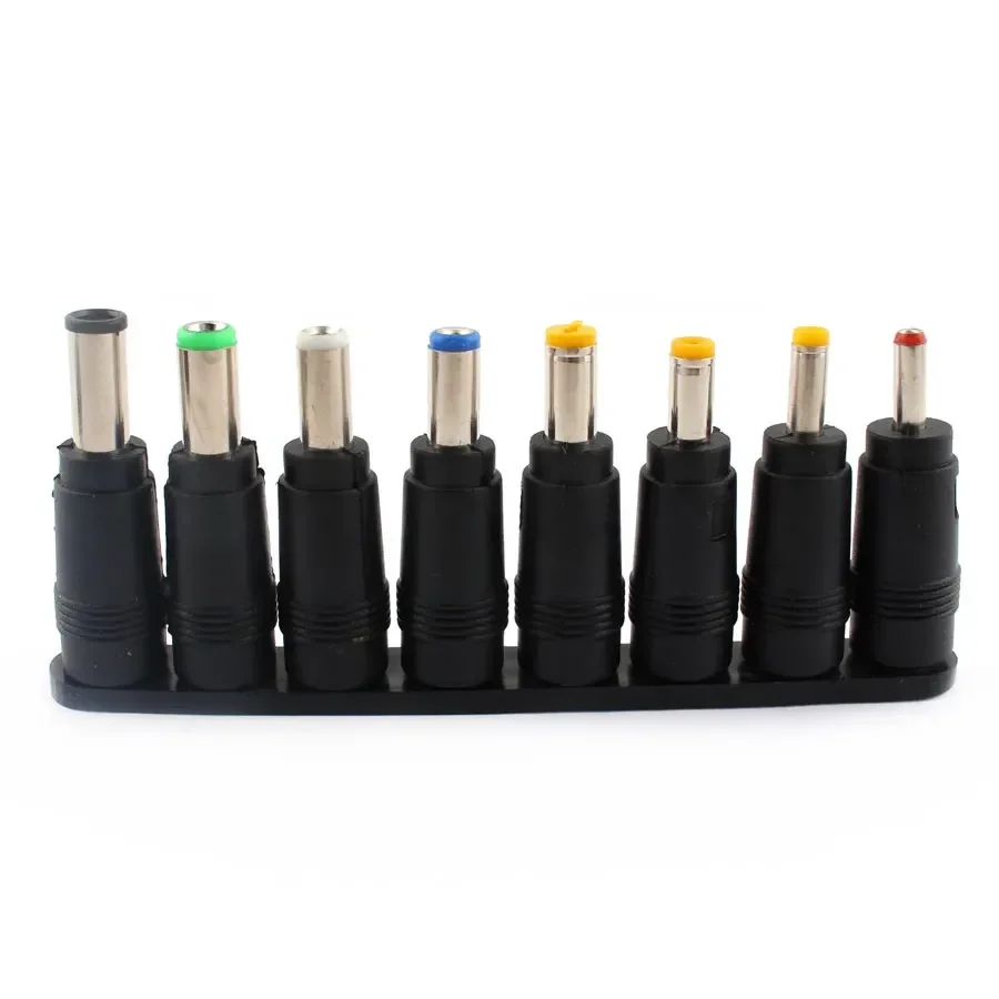 8Pcs AC/DC Power Adapter Jack Stecker Universal Quelle Stecker Laptop Ladegerät Adapter Jack 5,5 MM 2,5 MM 2,1 MM 1,7 MM Verbinden Image