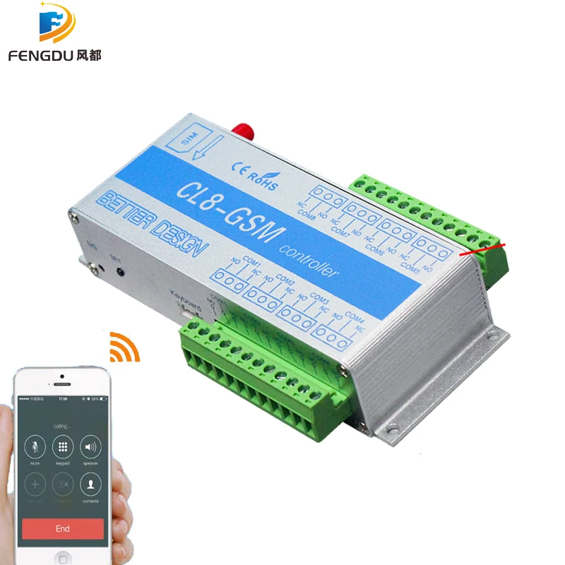 4ch 8ch Smart Home Automation GSM-Schalter Relais Controller SMS Anruf Fernbedienung Licht Wasserpumpe Motor Generator Image