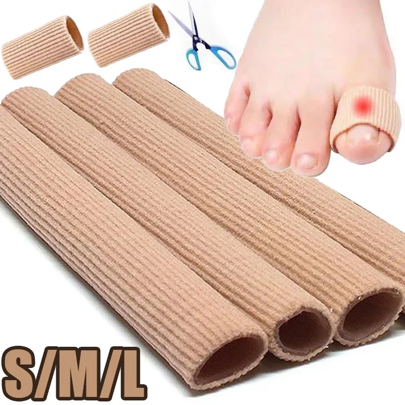 S/M/L Silikon Tube Toe Gel Protector Damen Herren Fingerabdeckung kann geschnitten werden Stoff Fußpflege Gel Tube Pain Relief Schutz Pads Image