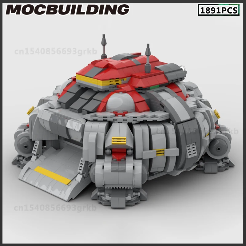 MOC Baustein Militär Basis Modell Befehl Center Fabrik Depot Bunker Geburtstag Präsentieren DIY Ziegel Spiel Landschaft Weihnachten Image