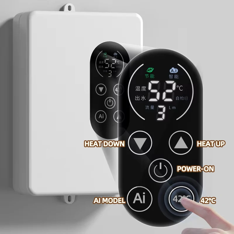 Instant-Warmwasser bereiter Smart Wand montage elektrische Dusche tankless schnelle Heizung Warmwasser bereiter Thermostat Bad Küche 110V/220V