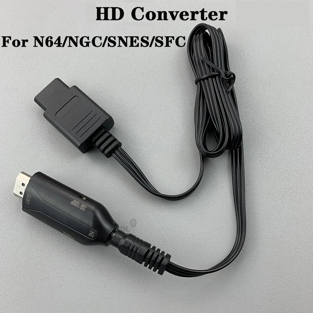 Für N64 zu HD Konverter HDTV Kabel Adapter 1 Meter für Nintend 64 Gamecube SNES NGC SFC Plug Und Play Voll digital 720 P 1080 P