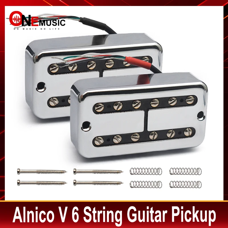 Alnico V E-Gitarre Humbucker FT Style Gitarrenhals – 7,5 K und Brücke – 8,6 K Spulen-Splitting-Tonabnehmer für E-Gitarre Alnico 5 Image