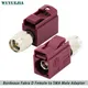 Fakra zu SMA Adapter Bordeaux rot Fakra D Weibliche Jack sma Stecker Gerade Adapter 50 Ohm Hohe Qualität RF Koaxial Stecker
