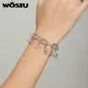 Wostu Pony Cat Marienkäfer-Perlen aus 925er-Sterlingsilber, passend für 4,8 mm Armband-Anhänger für Damen, Silber 925, Schmuckherstellung, Geschenk FIX121