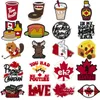 1/20PCS Kanada Stil Schuh Charms Neue Kanada Lebensmittel Ahorn Blätter Schuh Zubehör Pins für Clog
