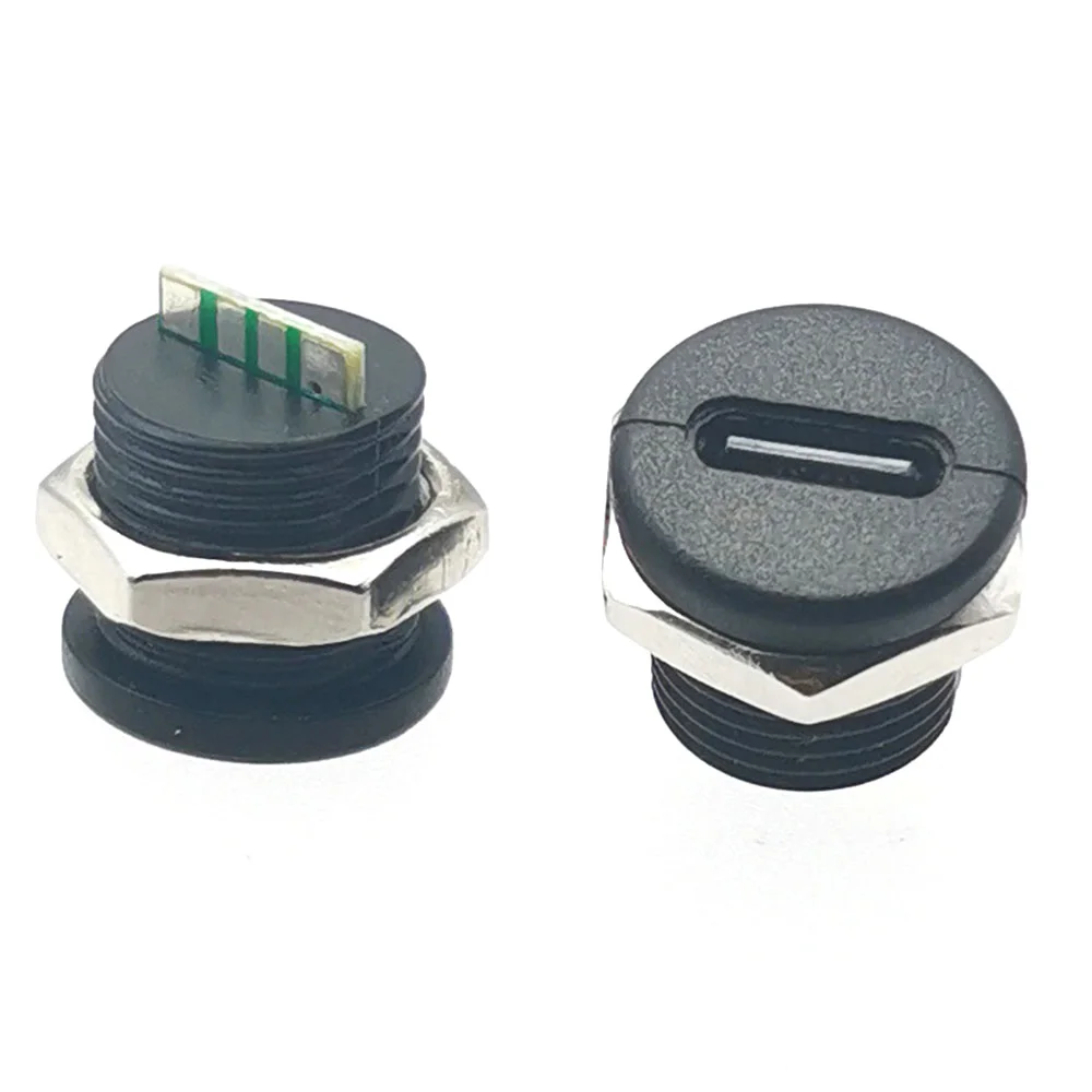 1-teilige Typ-C-Buchse 6-poliger USB-Stecker Typ-C-Buchse Schnell lade buchse Ladeans chluss USB-C Ladestecker-Dock Image