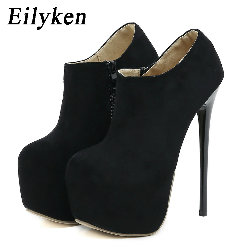 Eilyken GRÖßE 35-42 Designer Stil Zipper Frau Pumpen Sexy Plattform Super Stiletto High Heels Party Nachtclub Weibliche Schuhe