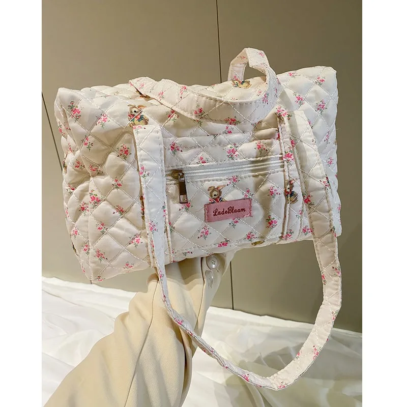 Mama Tasche Bär Mutterschaft Pack Baby Wickelt asche Kinderwagen Windel Veranstalter tragbare Gepäck Einkaufstaschen Reise wechselnde Umhängetasche Image